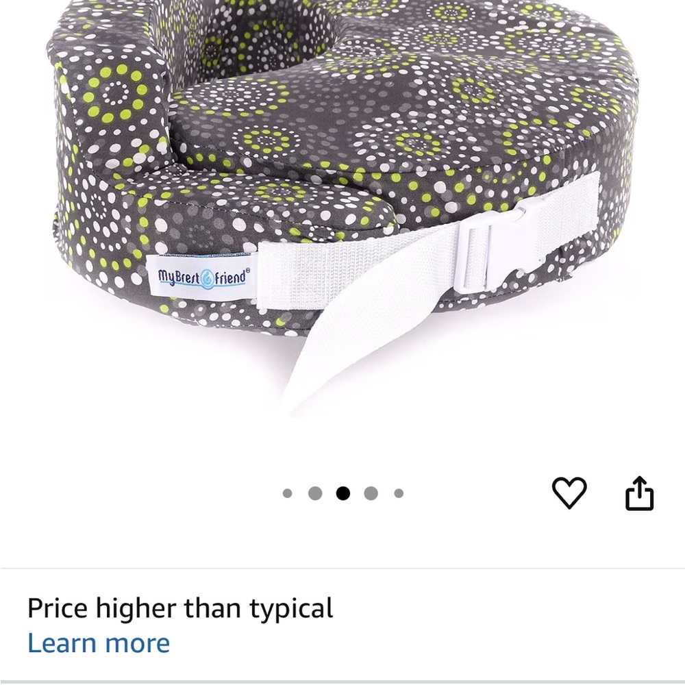 My brestfriend Nursing Pillow - Gray and Green